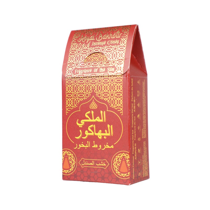Royal Bakhour Fragrance of the Sun Incense Cones Long-Lasting Arabian Aroma 30 Cones - Image 2